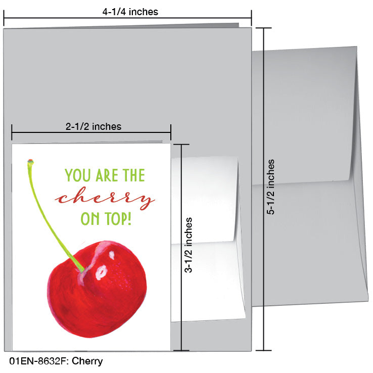 Cherry, Greeting Card (8632F), Enclosure, printedcanvas.com
