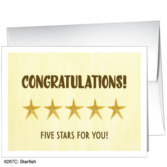 Starfish, Greeting Card (8267C), A2, printedcanvas.com
