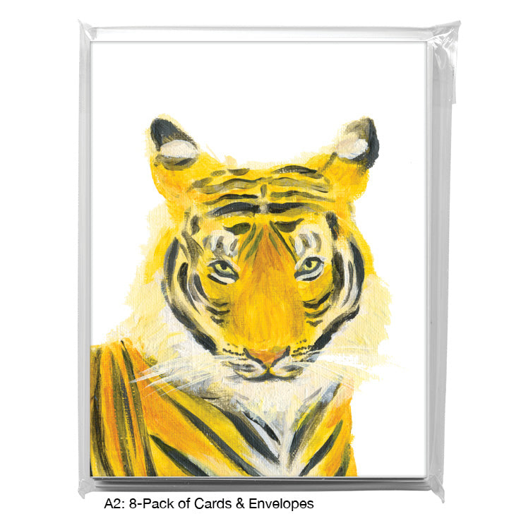 Tiger, Greeting Card (8365K), A2 Card 8-Pack, www.printedcanvas.com
