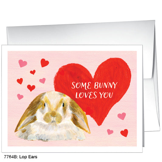 Lop Ears, Greeting Card (7764B), A2, printedcanvas.com