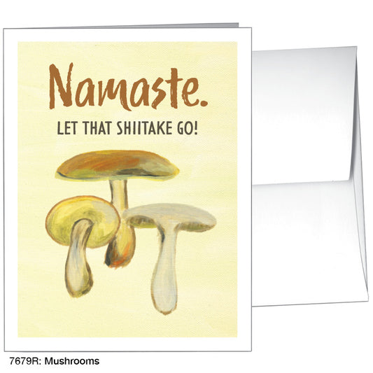 Mushrooms, Greeting Card (7679R), A2 Card Front, www.printedcanvas.com
