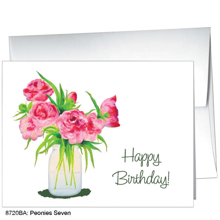 Peonies Seven, Greeting Card (8720BA), A2 Card, www.printedcanvas.com