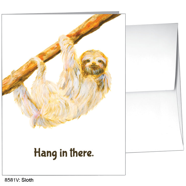 Sloth, Greeting Card (8581V), A2, printedcanvas.com