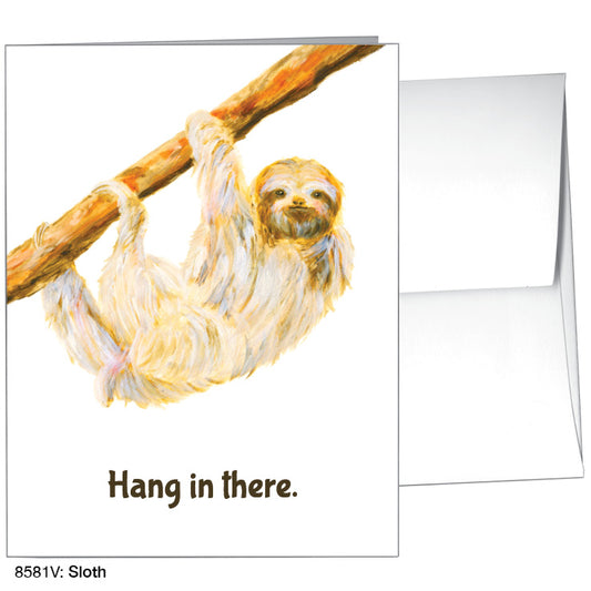Sloth, Greeting Card (8581V), A2, printedcanvas.com