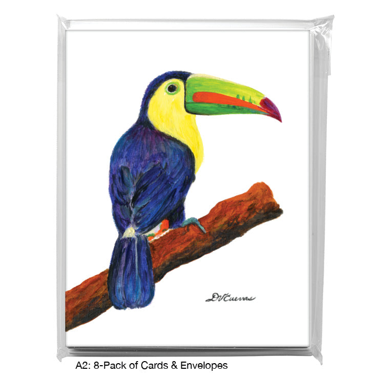 Toucan, Greeting Card (8643), A2 8-Pack, printedcanvas.com