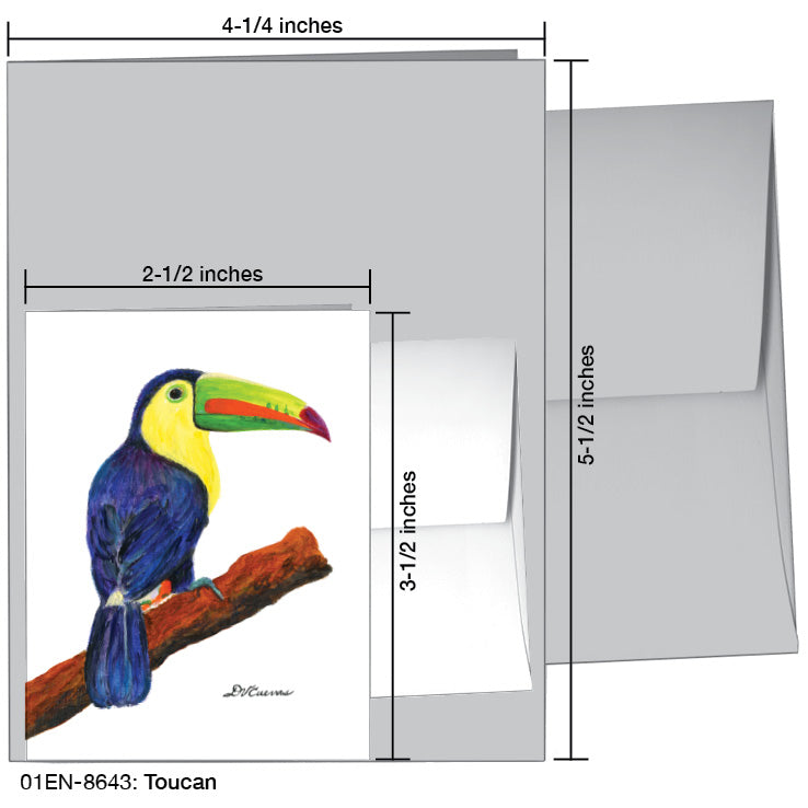 Toucan, Greeting Card (8643), Enclosure, printedcanvas.com