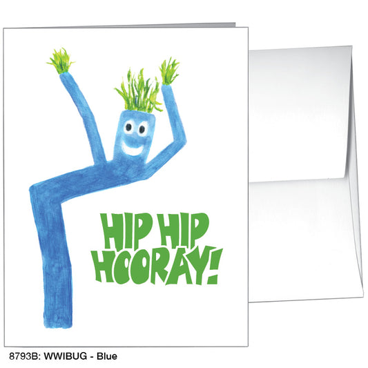 WWIBUG - Blue, Greeting Card (8793B), A2, printedcanvas.com