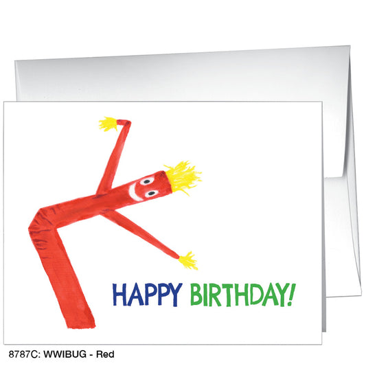 WWIBUG - Red, Greeting Card (8787C), A2, printedcanvas.com