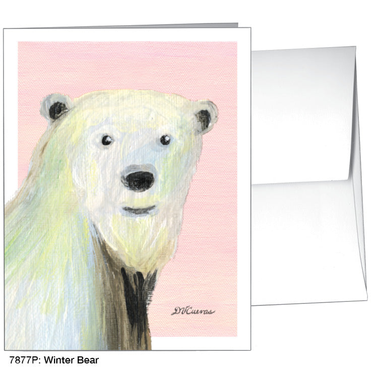Winter Bear, Greeting Card (7877P), A2, printedcanvas.com