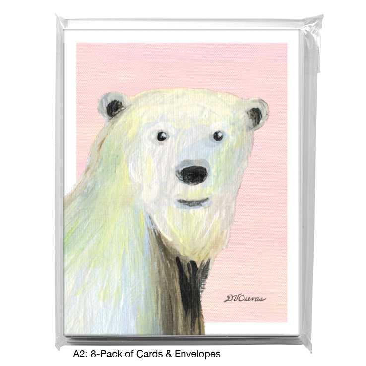 Winter Bear, Greeting Card (7877P), A2 8-Pack, printedcanvas.com