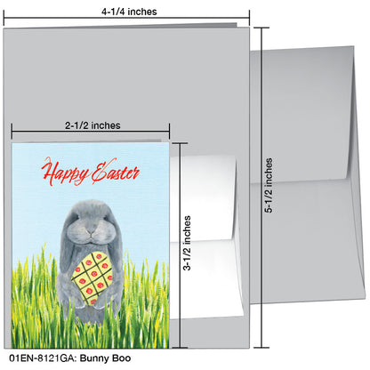 Bunny Boo, Greeting Card (8121GA), Enclosure Card, www.printedcanvas.com
