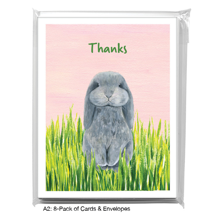 Bunny Boo, Greeting Card (8121J), 8-Pack, www.printedcanvas.com