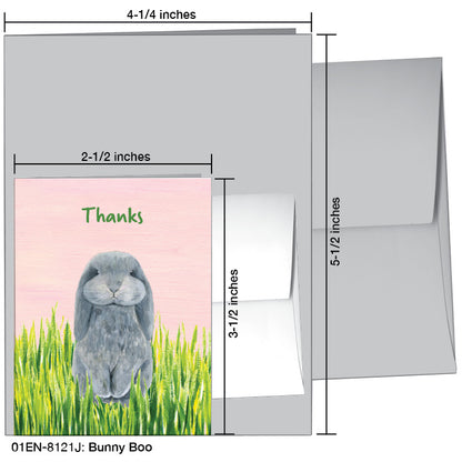 Bunny Boo, Greeting Card (8121J), Enclosure, www.printedcanvas.com