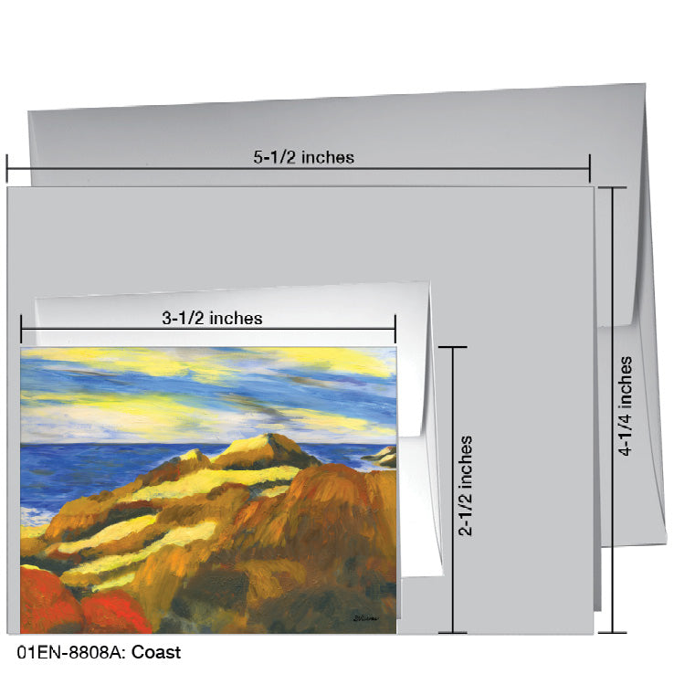 Coast, Greeting Card (8808A), Enclosure, printedcanvas.com