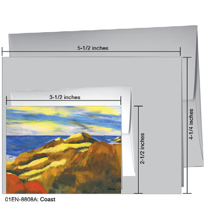 Coast, Greeting Card (8808A), Enclosure, printedcanvas.com