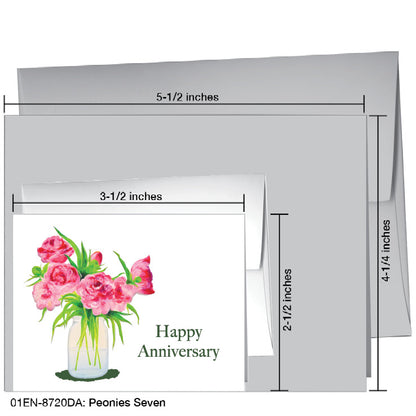 Peonies Seven, Greeting Card (8720DA), Enclosure Card, printedcanvas.com