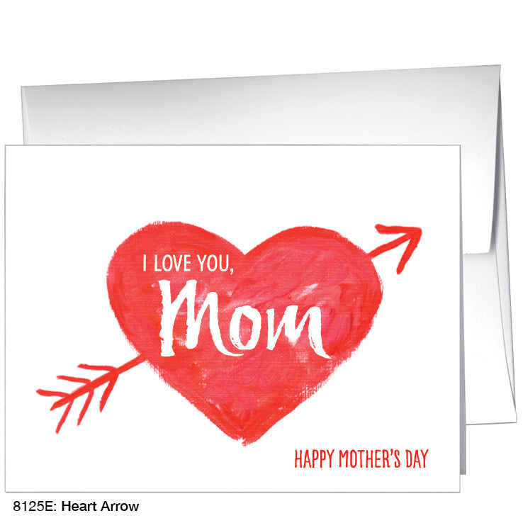 Heart Arrow, Greeting Card (8125E), A2, printedcanvas.com