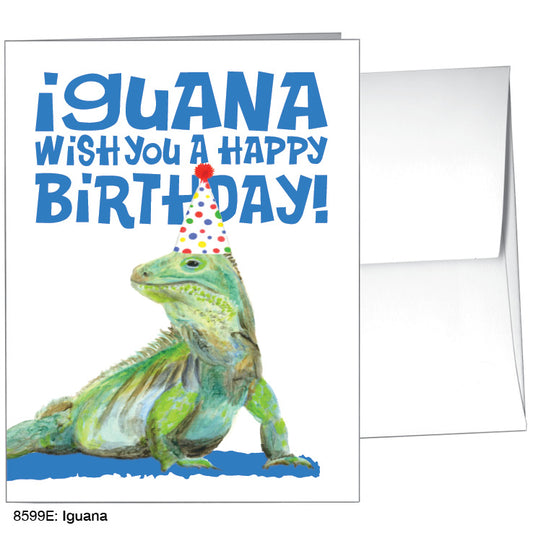 Iguana, Greeting Card (8599E), A2, printedcanvas.com