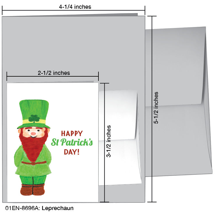 Leprechaun, Greeting Card (8696A), Enclosure, printedcanvas.com