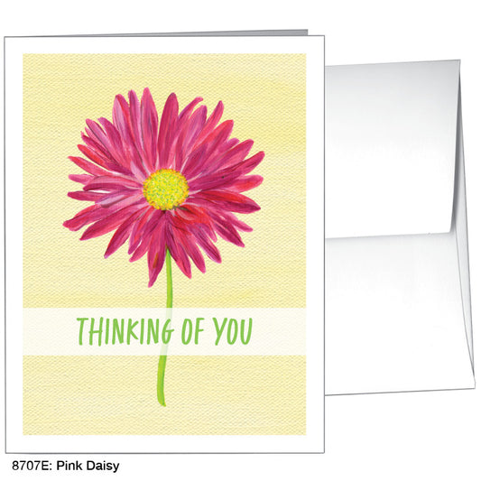 Pink Daisy, Greeting Card (8707E), A2, printedcanvas.com