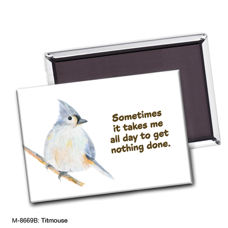 Titmouse, Magnet (M-8669B), Front, printedcanvas.com
