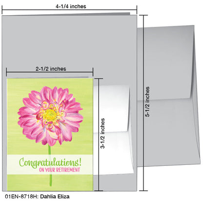Dahlia Eliza, Greeting Card (8718H), Enclosure, www.printedcanvas.com