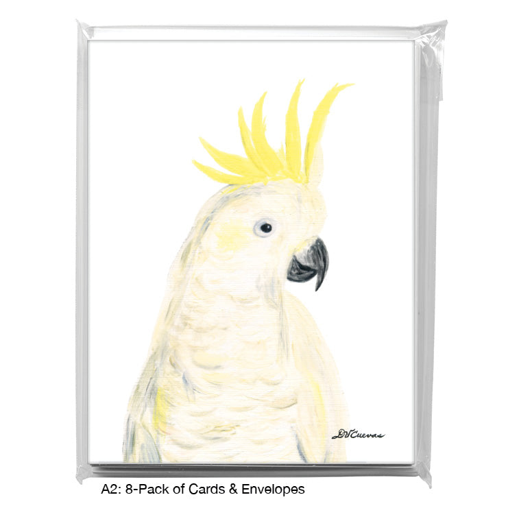 Cockatoo, Greeting Card (8064), A2 8-Pack, printedcanvas.com