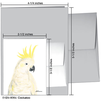 Cockatoo, Greeting Card (8064), Enclosure, printedcanvas.com