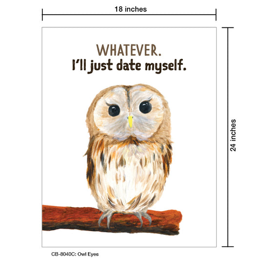Owl Eyes, Card Board (8040C), Card Board: 18x24, printedcanvas.com