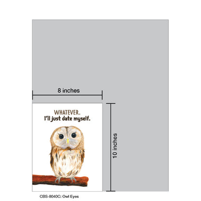 Owl Eyes, Card Board (8040C), Card Board: 8x10, printedcanvas.com