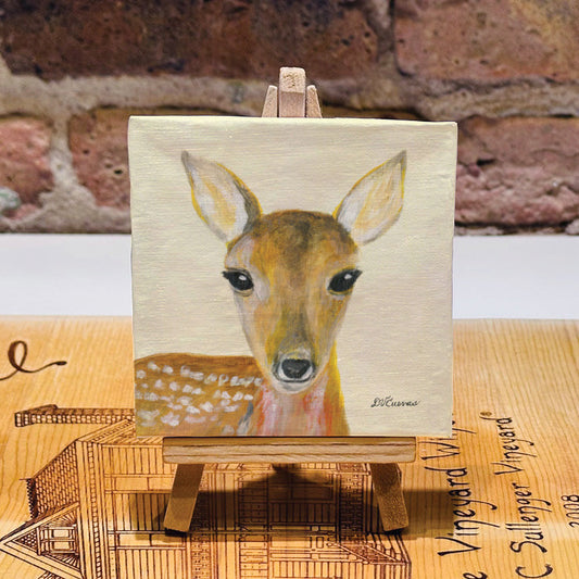 Fawn, Mini Artwork (MA-8449J) - Printed Canvas