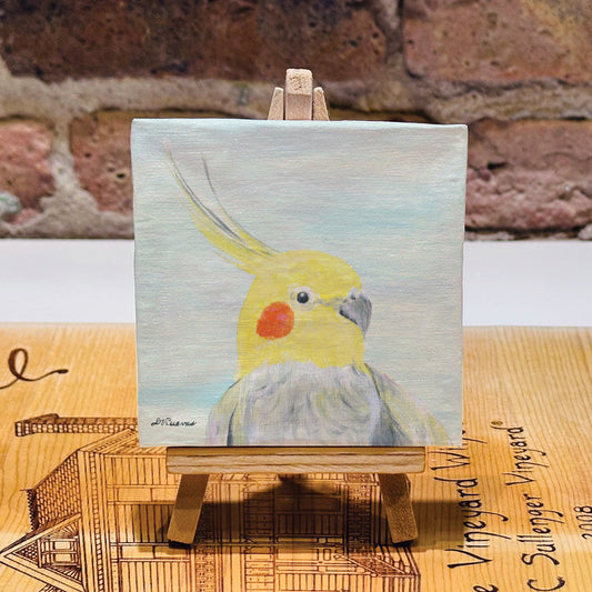 Cockatiel, Mini Artwork (MA-8745C) - Printed Canvas