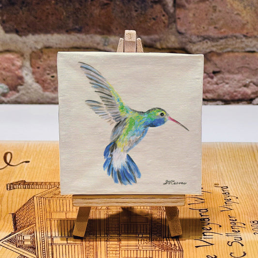 Broad-billed Hummingbird, Mini Artwork (MA-8225F) - Printed Canvas
