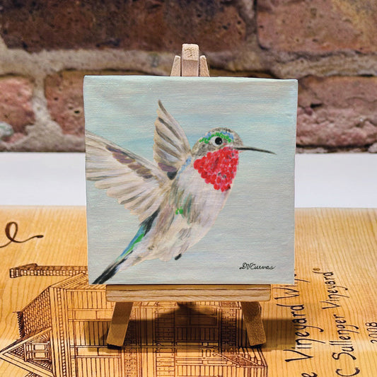 Anna's Hummingbird, Mini Artwork (MA-8213K) - Printed Canvas