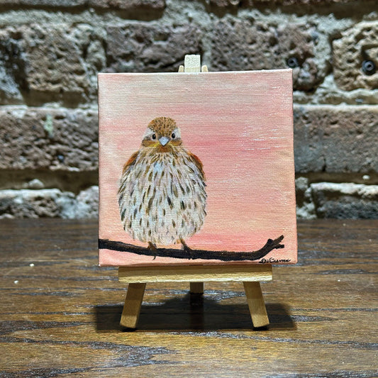 Sweet Finch, Mini Artwork (MA-8325) - Printed Canvas