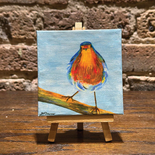 American Robin, Mini Artwork (MA-8210) - Printed Canvas