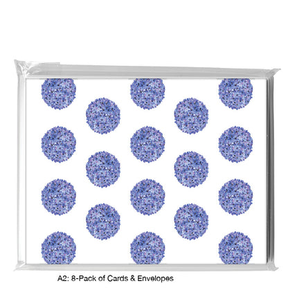 Hydrangea Ball, Greeting Card (7329H), A2 Card 8-Pack, www.printedcanvas.com