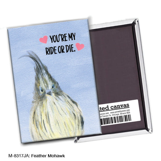 Feather Mohawk, Magnet (M-8317JA), Front, printedcanvas.com