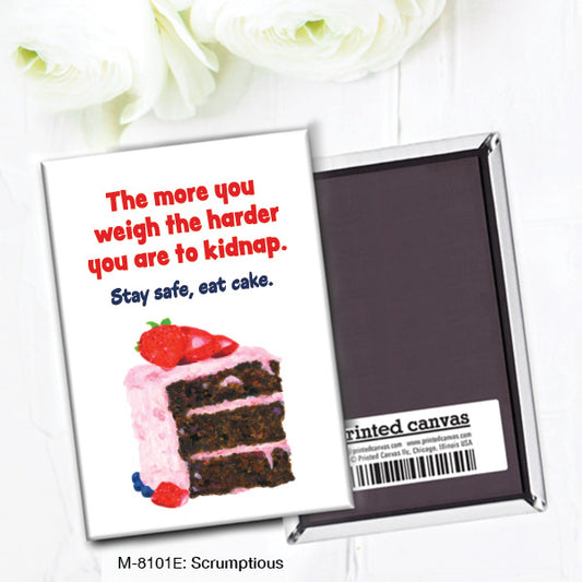 Scrumptious, Magnet (M-8101E), Front, printedcanvas.com