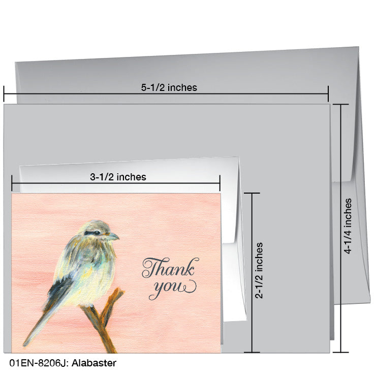 Alabaster, Greeting Card (8206J), Enclosure Card, www.printedcanvas.com