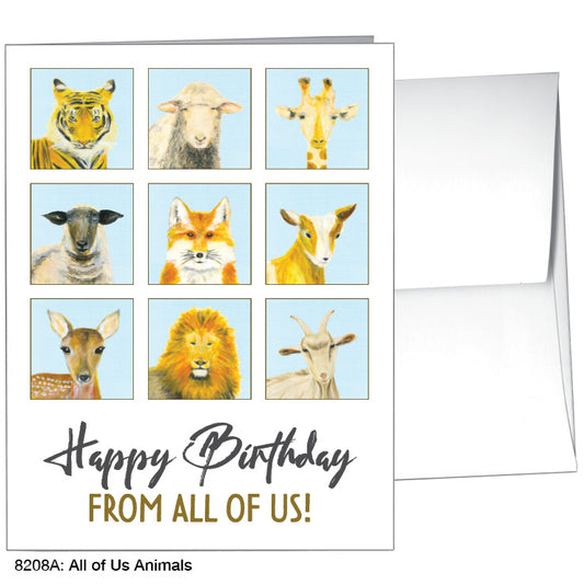 All of Us Animals, Greeting Card (8208A), A2, printedcanvas.com