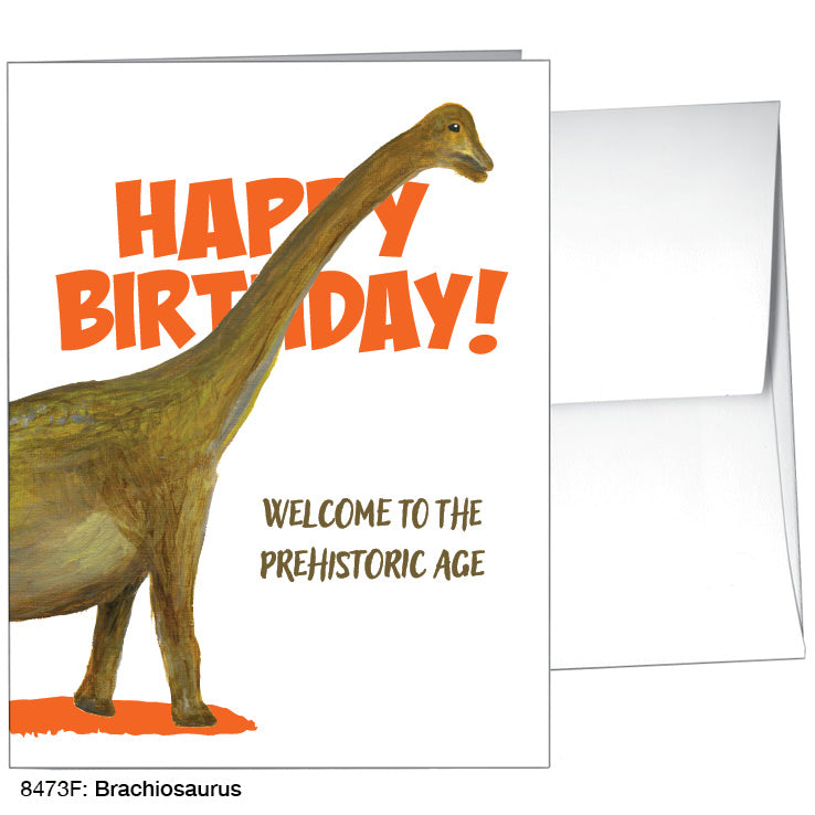 Brachiosaurus, Greeting Card (8473F), A2, printedcanvas.com
