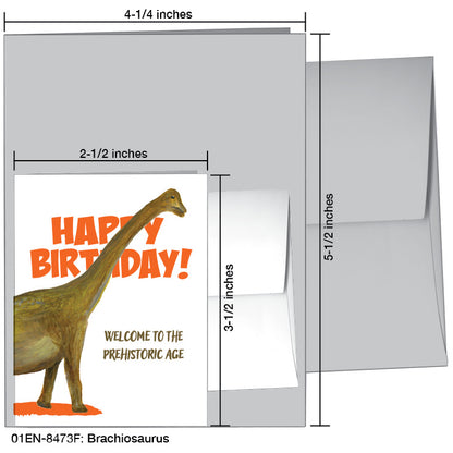 Brachiosaurus, Greeting Card (8473F), Enclosure, printedcanvas.com
