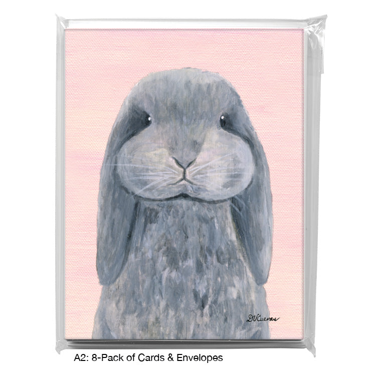 Bunny Boo, Greeting Card (8121A), A2 8-Pack, printedcanvas.com