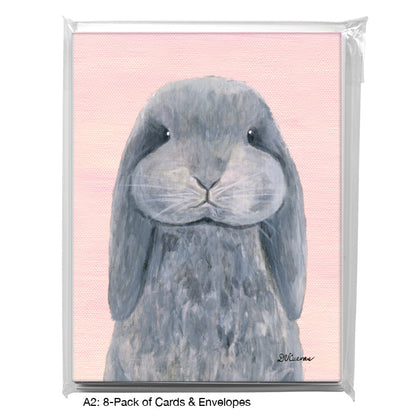 Bunny Boo, Greeting Card (8121A), A2 8-Pack, printedcanvas.com