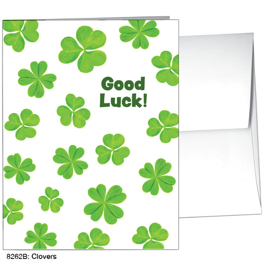 Clovers, Greeting Card (8262B), A2, printedcanvas.com