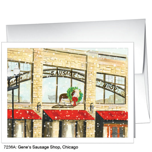 Gene's Sausage Shop, Chicago, Greeting Card (7236A), A2, printedcanvas.com
