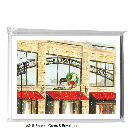 Gene's Sausage Shop, Chicago, Greeting Card (7236A), A2 8-Pack, printedcanvas.com