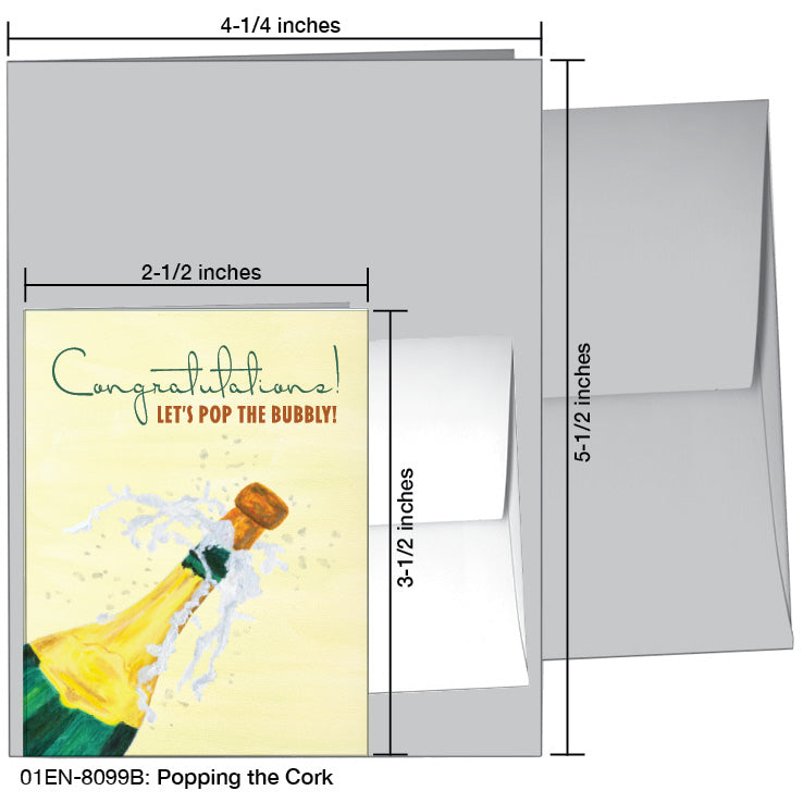 Popping The Cork, Greeting Card (8099B), Enclosure, printedcanvas.com