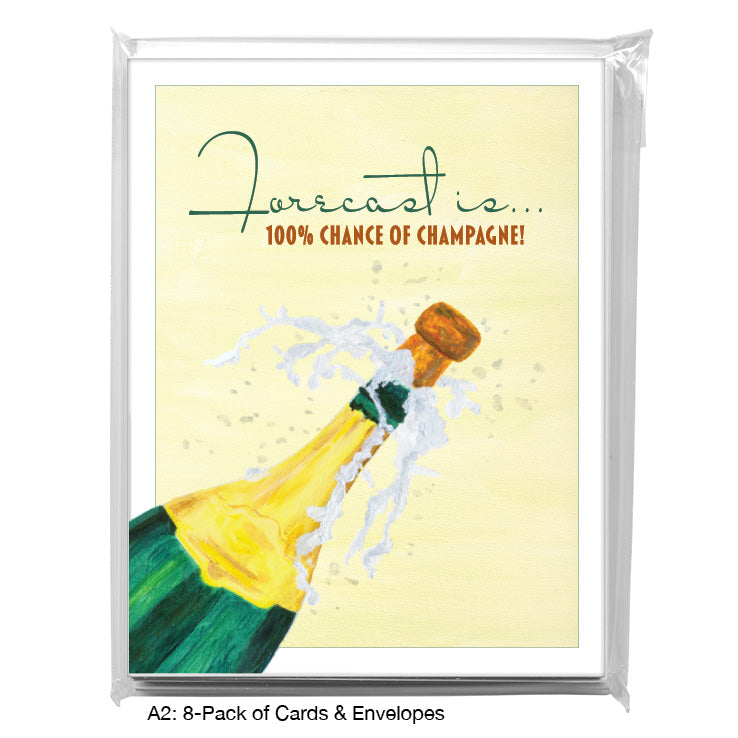 Popping The Cork, Greeting Card (8099C), A2 8-Pack, printedcanvas.com